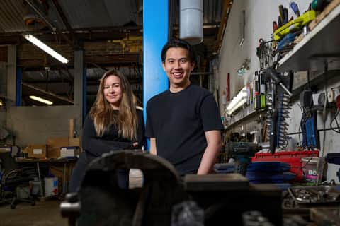 Intropy co-founders Franziska Kirschner and YihKai Teh.