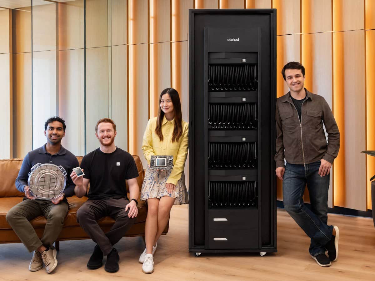 Abishek Malani, Sequoia; Robert Wachen, Etched; Sonya Huang, Sequoia; and Gavin Uberti, Etched.