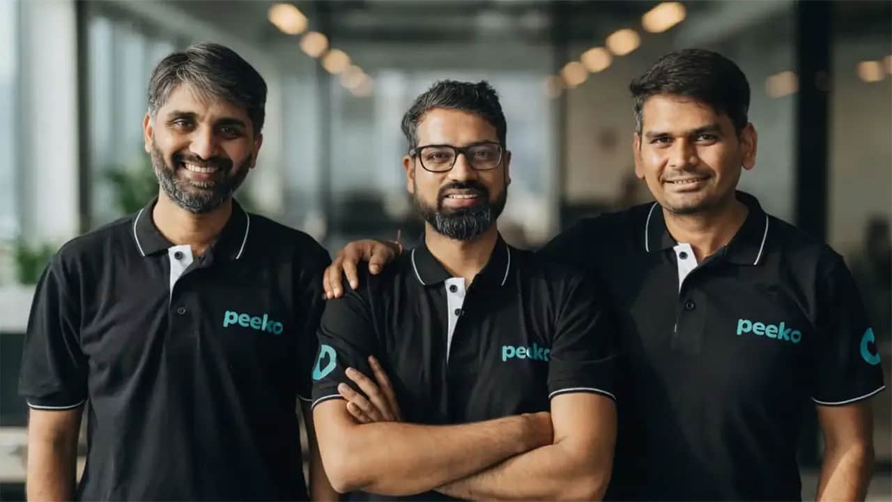Peeko founder Chetan Sharma, Abhijit Gairola, and Vivek Khetan