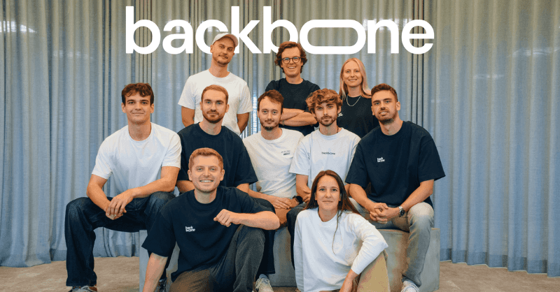 Backbone founder Louis Opsomer, Siska Lannoo, and Julien S