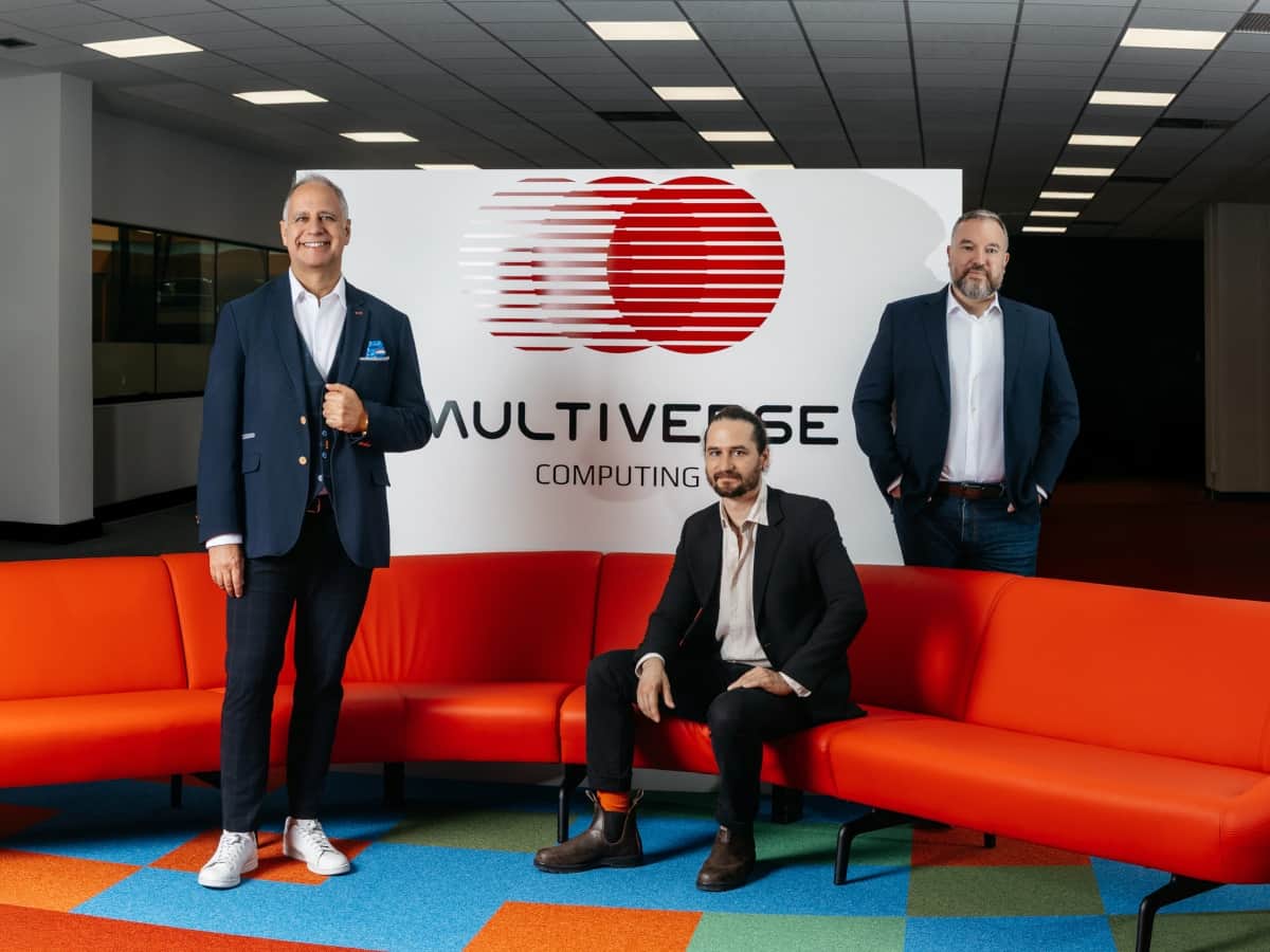 Multiverse computing founder Enrique Lizaso, Dr. Román Orús, Sam Mugel, and Alfonso Rubio-Manzanares