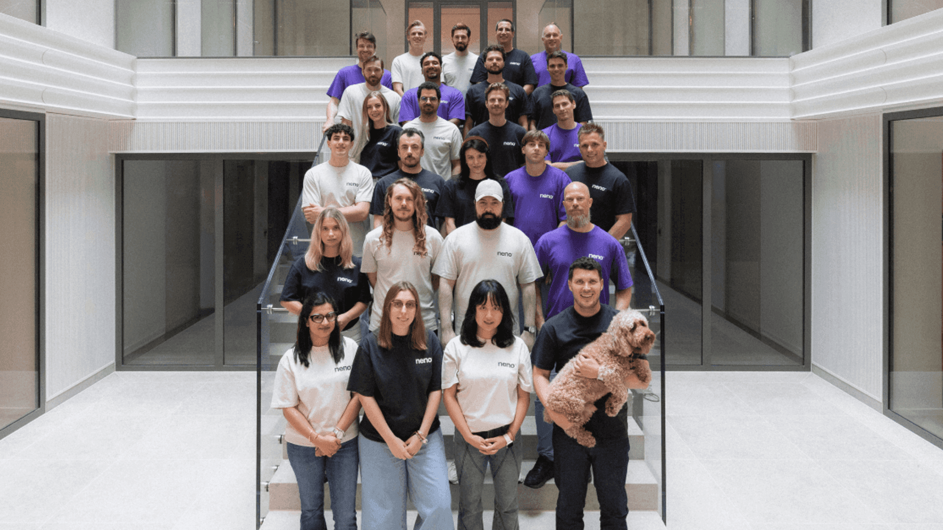 Neno founder Nick Knuppe (CEO) and team
