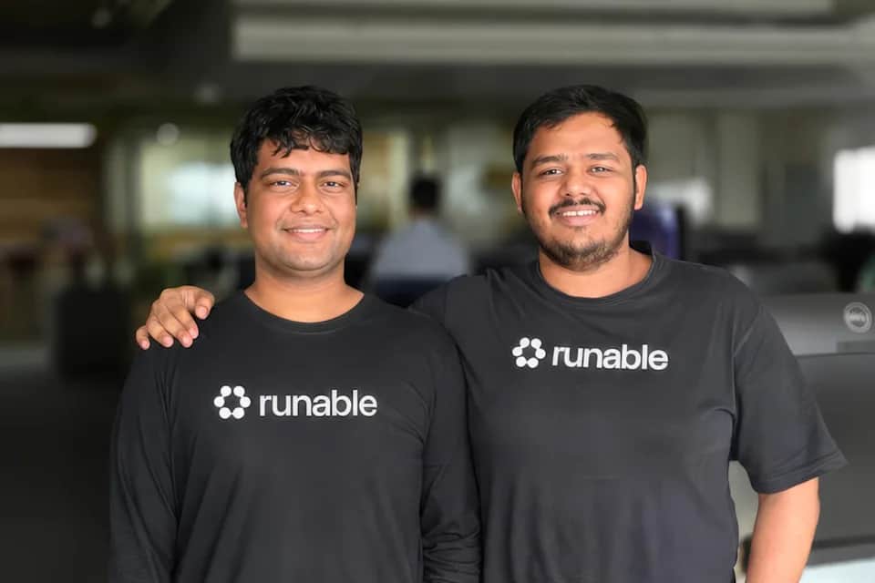Runable founder Umesh Kumar (CEO) and Saksham Sarda