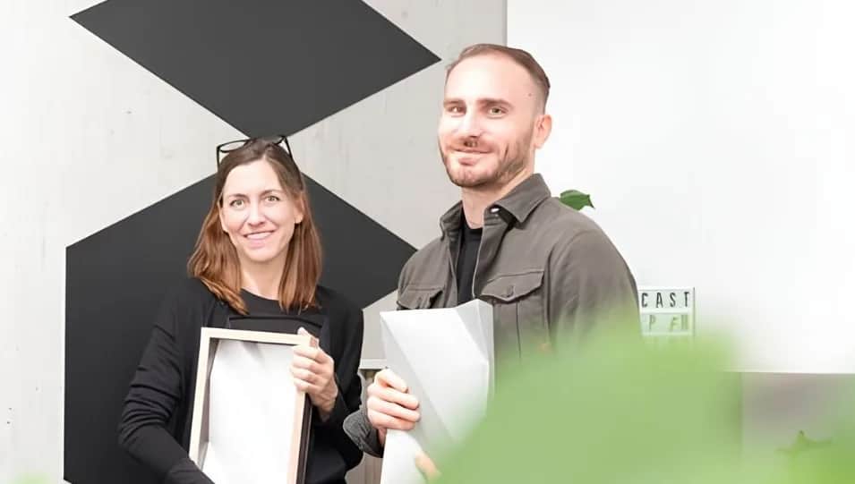 Foldcase Fabio Amicarelli (CEO) and Ena Lloret-Fritschi