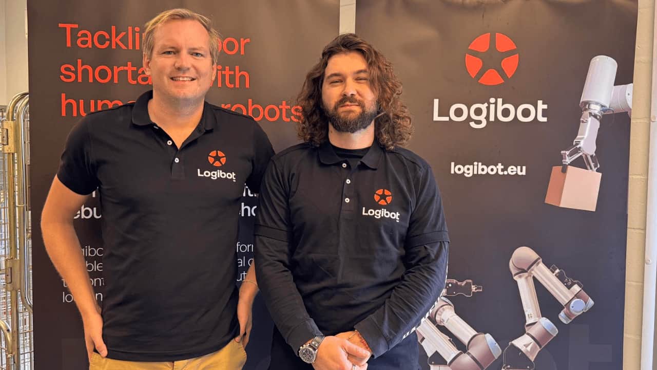 Logibot CEO Louis Verspreeuwen and CTO Salimzhan Gafurov