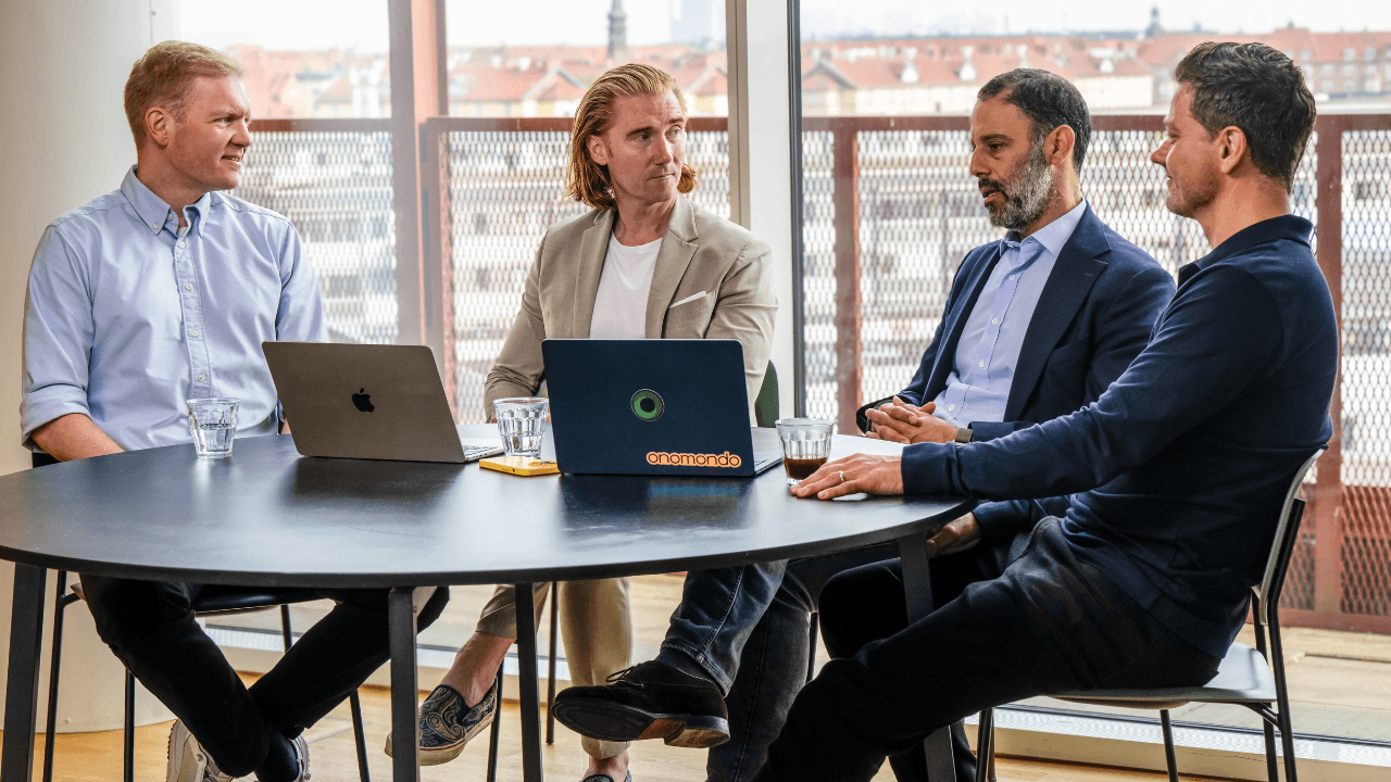 Michael Karlsen and Henrik Aagaard (CTO), CEO Rasmus Jensen